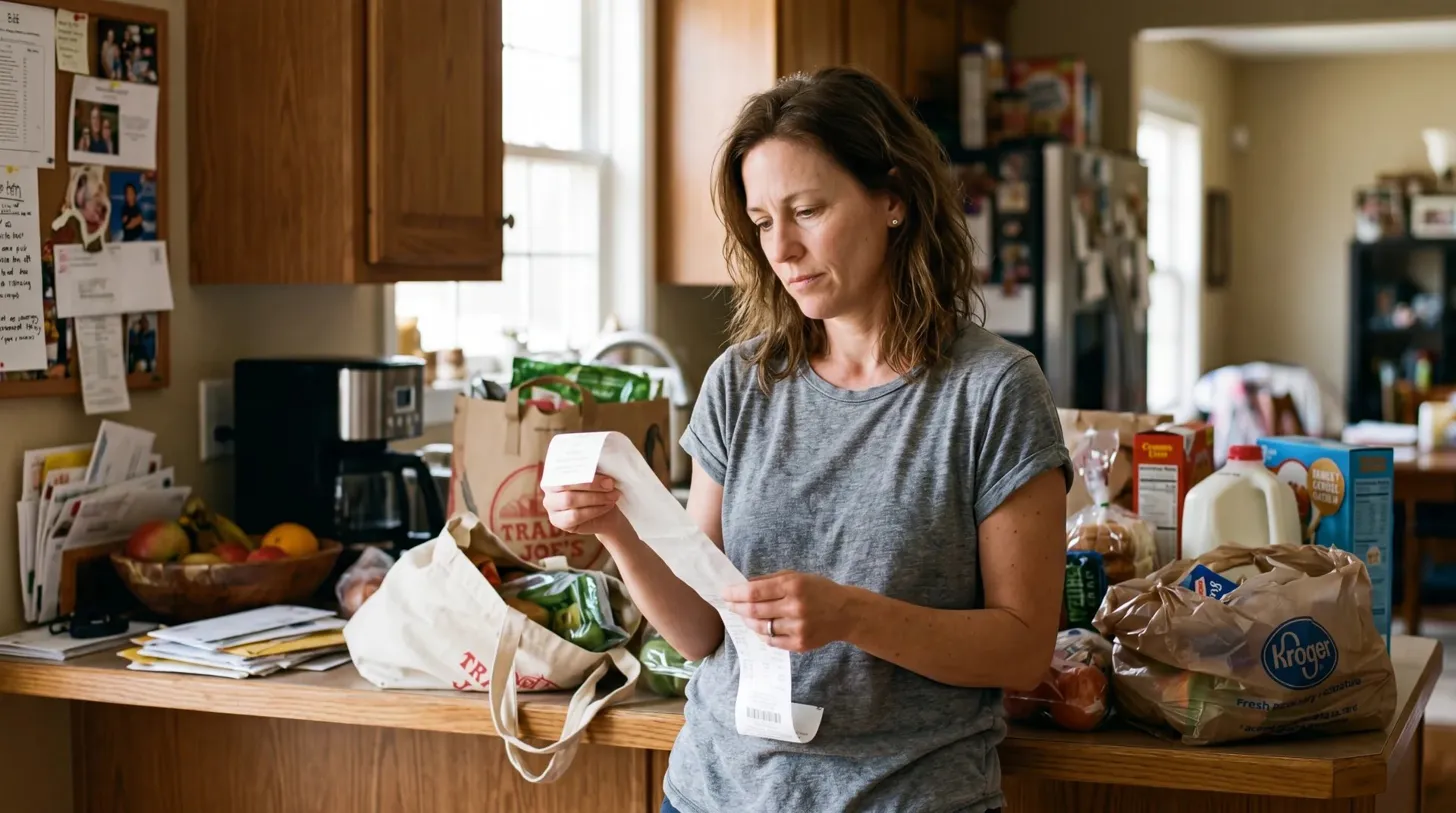 Woman reviewing on laptop